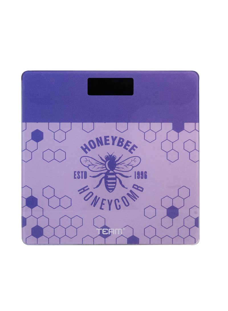 TEAM Digital Bathroom Scale – High Precision Strain Gauge, 180kg Capacity, LCD Display, Auto On/Off, Tempered Glass, AAA Battery Powered - Image 1